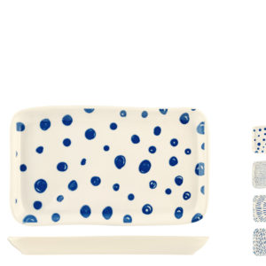 Porselein Azzurro bordjes 14x24 CM per 4 stuks