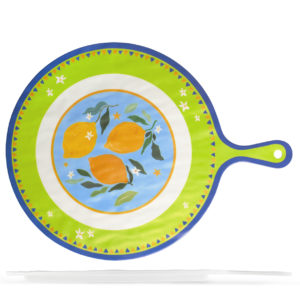 Melamine Rivabella borrelplank citroen - rond 31,5 CM