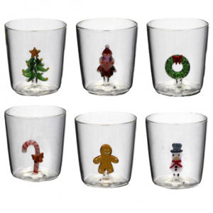Glazen Natale - per 6 stuks