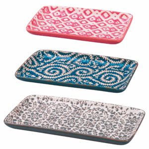 Porselein Puglia serveerborden - set van 3 stuks